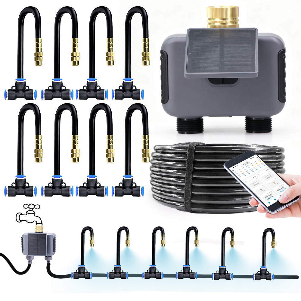 Smart Garden Keeper - Système d'irrigation par pulvérisation solaire bidirectionnel
