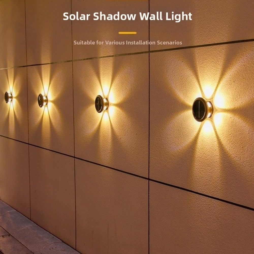 Smart Garden Fence & Balcony Hanging Planter - Lampe murale solaire étanche à LED,