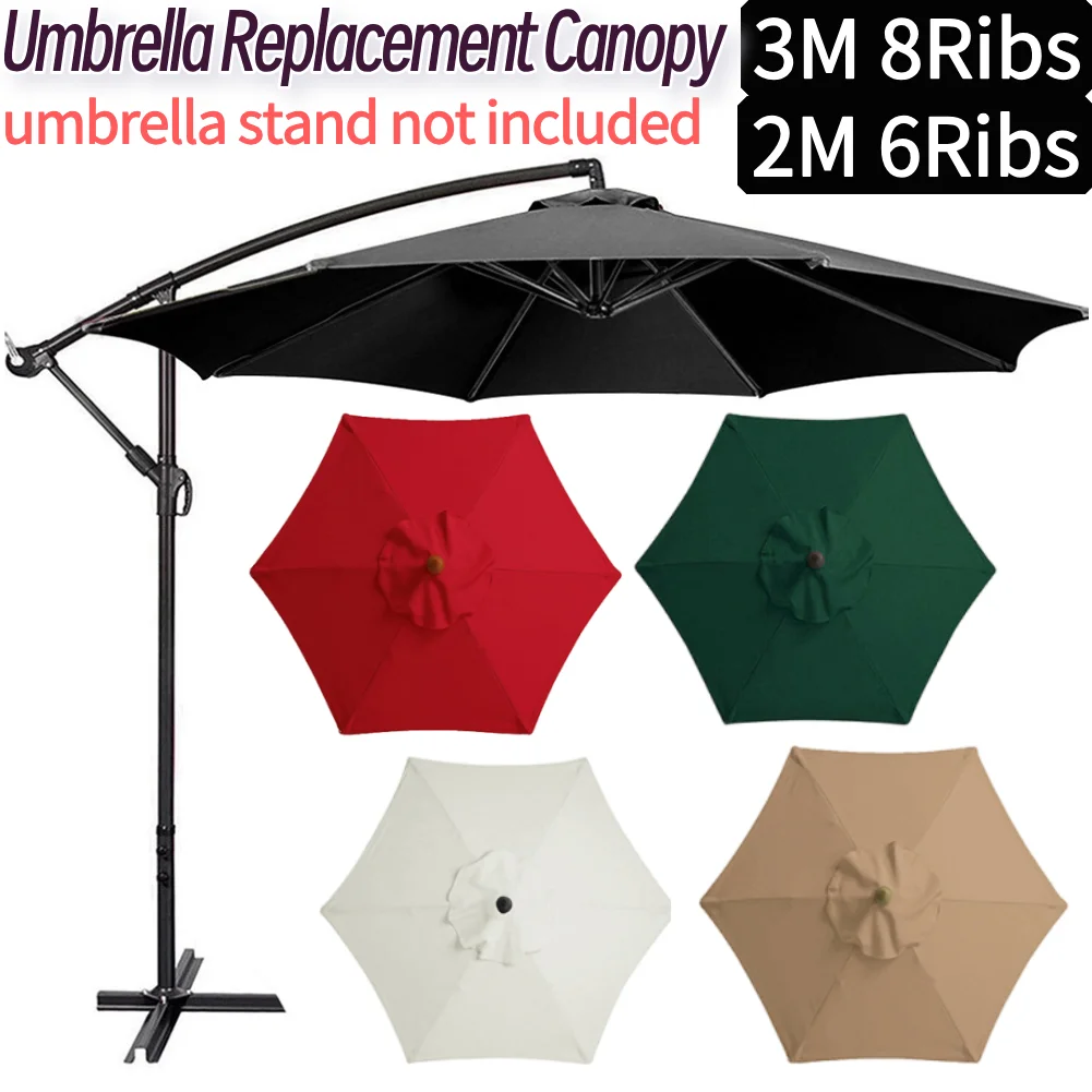 Smart Garden Umbrella - Parasol 6/8 baleines, surface sans support,