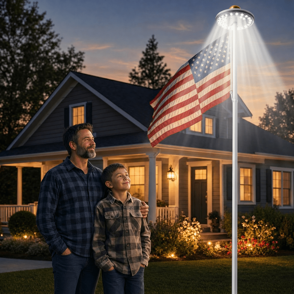Smart Garden Umbrella - Lampe solaire LED pour mât de