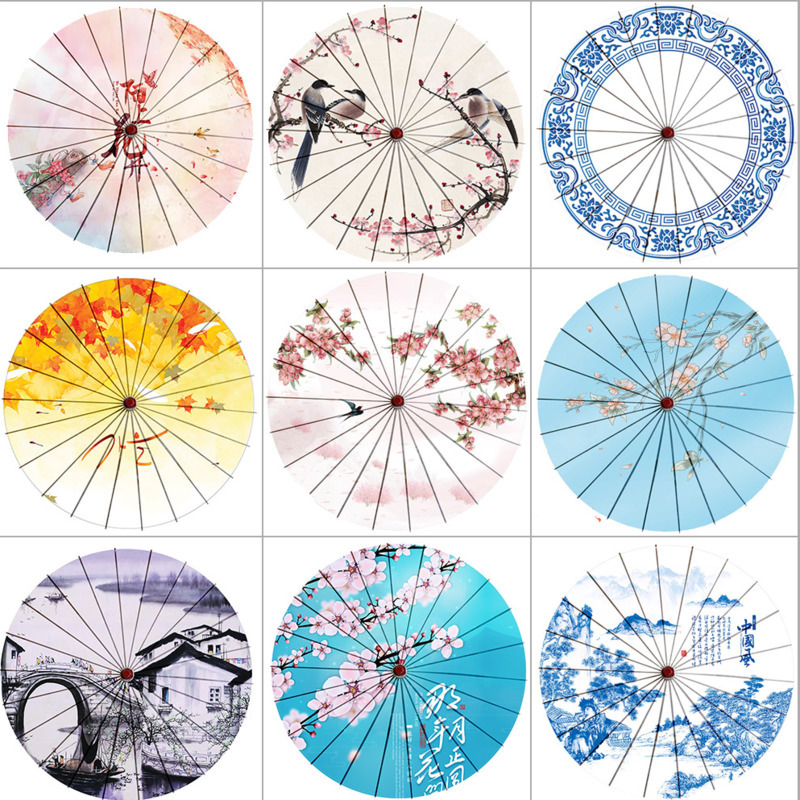 Smart Garden Umbrella - Parapluie Anime chinois classique, papier huilé,
