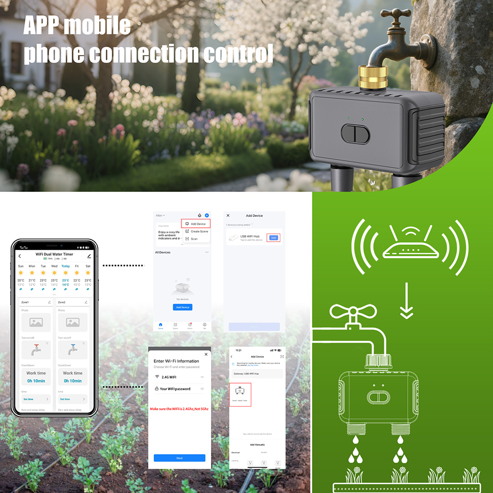 Tuya WiFi minuterie d'eau inte - Smart Garden Keeper avis et prix
