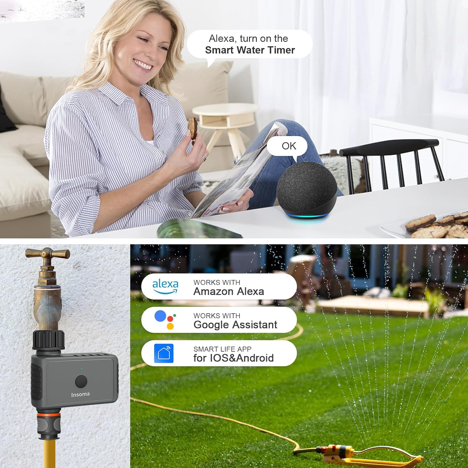 Insoma Wifi minuterie d'arrosa - Smart Garden Keeper avis et prix
