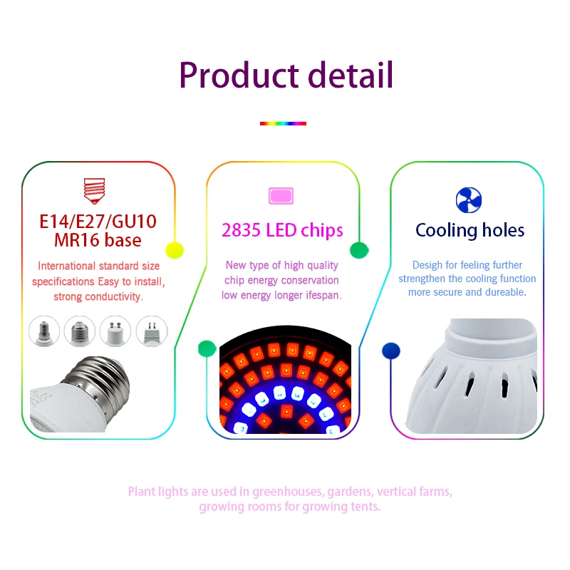 LED élèvent la lumière E14 E27 - Smart Garden Umbrella avis et prix
